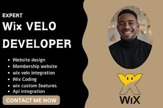 design wix website wix studio wix velo code wix website develpment wix cms velo