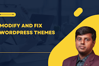 customize, modify, and fix wordpress themes