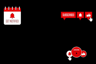 create animated youtube, facebook, instagram buttons