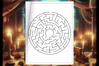 create pages of coloring book, activities book, and ephemera pages for ebook