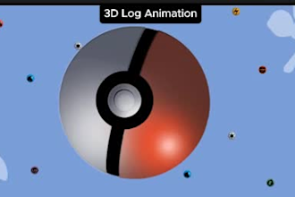 create 3d rotating logo animation, spinning GIF