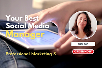be your social media marketing manager and content creator