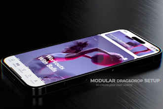 create beautiful app promo video