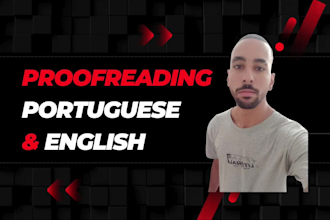 edit and proofread your documents or texts in portuguese or english