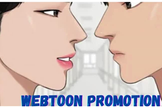 professional webcomic  webtoon manga wattpad promotion organic growth in comic