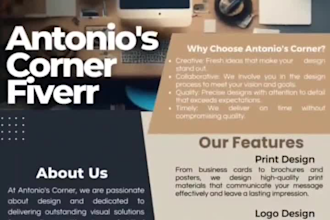 do creative business flyer and food flyer with in the day