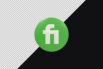 animate 3d loop logo rotating gif