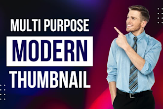 design attractive youtube thumbnail