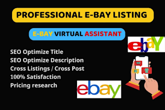 do ebay product listings ebay SEO listing for you