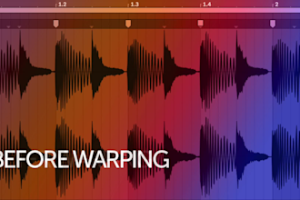 warp your audio file to a fixed bpm for dj performances