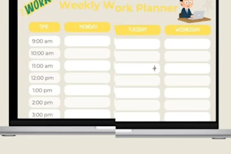 design planners, printable planner, etsy planners, digital products