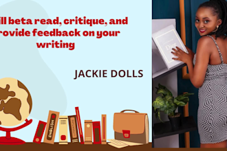 beta read, critique, and provide feedback on your writing