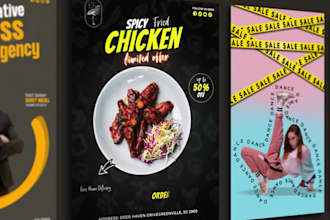 make animation posters, instagram story for social networks or dropshipping