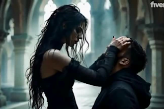 create an ai music video, animated music video with realistic visuals