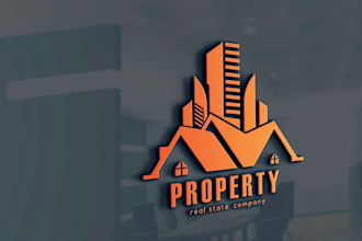 design creative rental, mortgage, real estate, and apartment logo