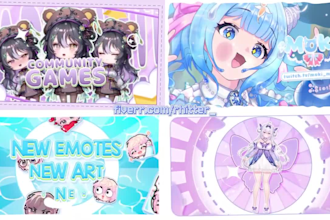 make intro, teaser, debut pv, stinger for vtuber or streamer