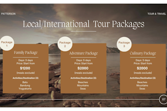 do a winning travel and tourism presentation design