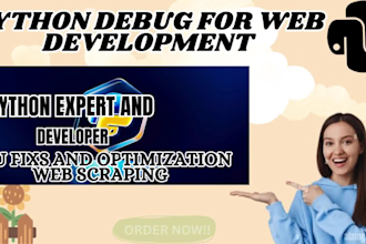 write or debug errors, fix and improve HTML CSS PHP python script and js website
