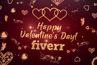 create valentines day wishes video