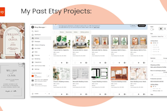 setup etsy digital product shop with etsy listing, etsy shop set up, etsy seo