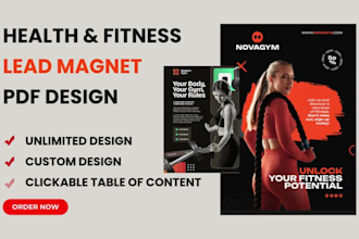 design workout plan gym guide ebook lead magnet medical book nutrition plan