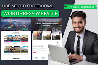 develop travel agency wordpress website in 36 hours