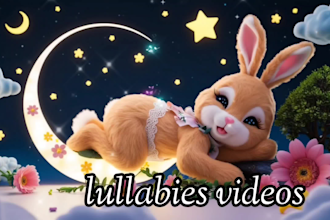 create 1 hours long lullaby videos for your channel