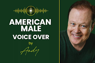 record a professional american male voice over