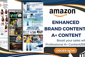 create amazon a plus content or amazon ebc, enhanced brand content