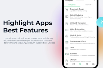 create a unique and eye catching app promo video