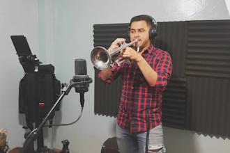 going to record a professional trumpet session