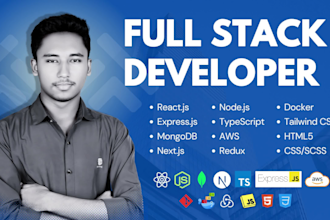 be full stack developer to do mern stack website development, reactjs nextjs aws