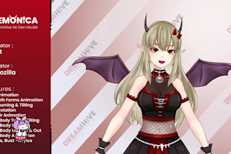 design and rig your live2d character model