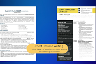 be your ats resume maker, cv, cover letter, linkedin expert