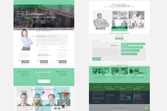create psd UI UX template for website