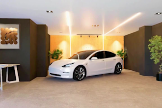 design and render 3d commercial car showroom, gallery and product display