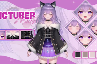 make custome pngtuber and beautiful avatars in anime style