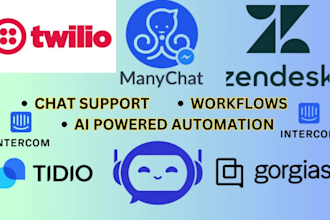 setup tidio build chatbot gorgias intercom zoho scout ai zendesk CRM support