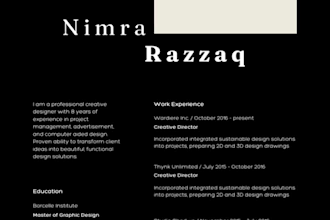 create and edit professional resumes and cv design
