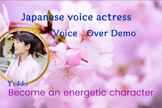deliver the japanese voice over