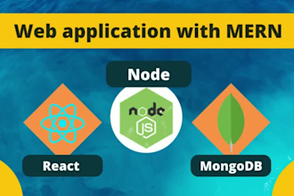 build website using mongo db, postgresql, express js, react js, node js