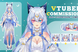 design and rig vtuber model in live2d high quality for vtuber studio