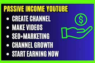 setup a full faceless passive income youtube channel
