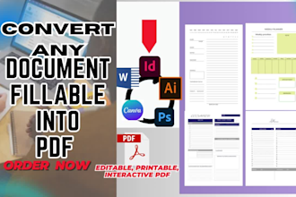 create editable pdf interactive ebook fillable pdf convert any document