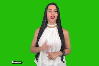 film a green screen spokesperson video in spanish