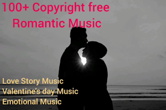 provide 100 copyright free romantic music tracks