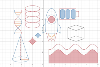 create still, animated, and interactive desmos art graphs