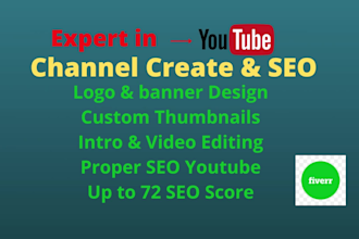 best youtube SEO expert and optimizes channel custom logo thumbnail design