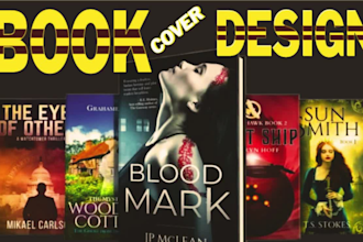 do book cover design, kindle cover, createspace, ebook cover, and cover design