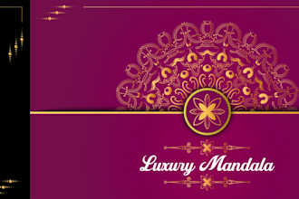 create luxury mandalas and sacred geometry mandala design